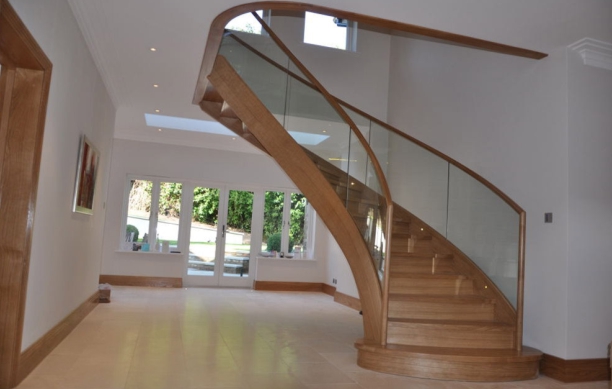 staircase bend glass in coimbatore